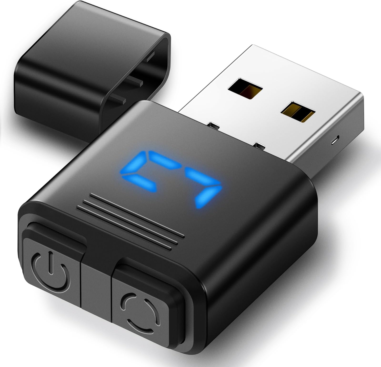 Undetectable Mouse Mover,USB Mouse Jiggler Mover Device with LED Screen,3-Modes Available,for Working from Home,Gaming,Mouse Shaker Wiggler Keeps PC/Laptop Active to Improve Office Efficiency
