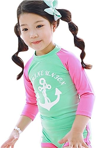 Miniatura 6 de Bebé Niñas Niños Niño Dos Piezas Manga Larga Traje De Baño Rash Guard UPF 50+ UVSwimsuits Trajes De Baño