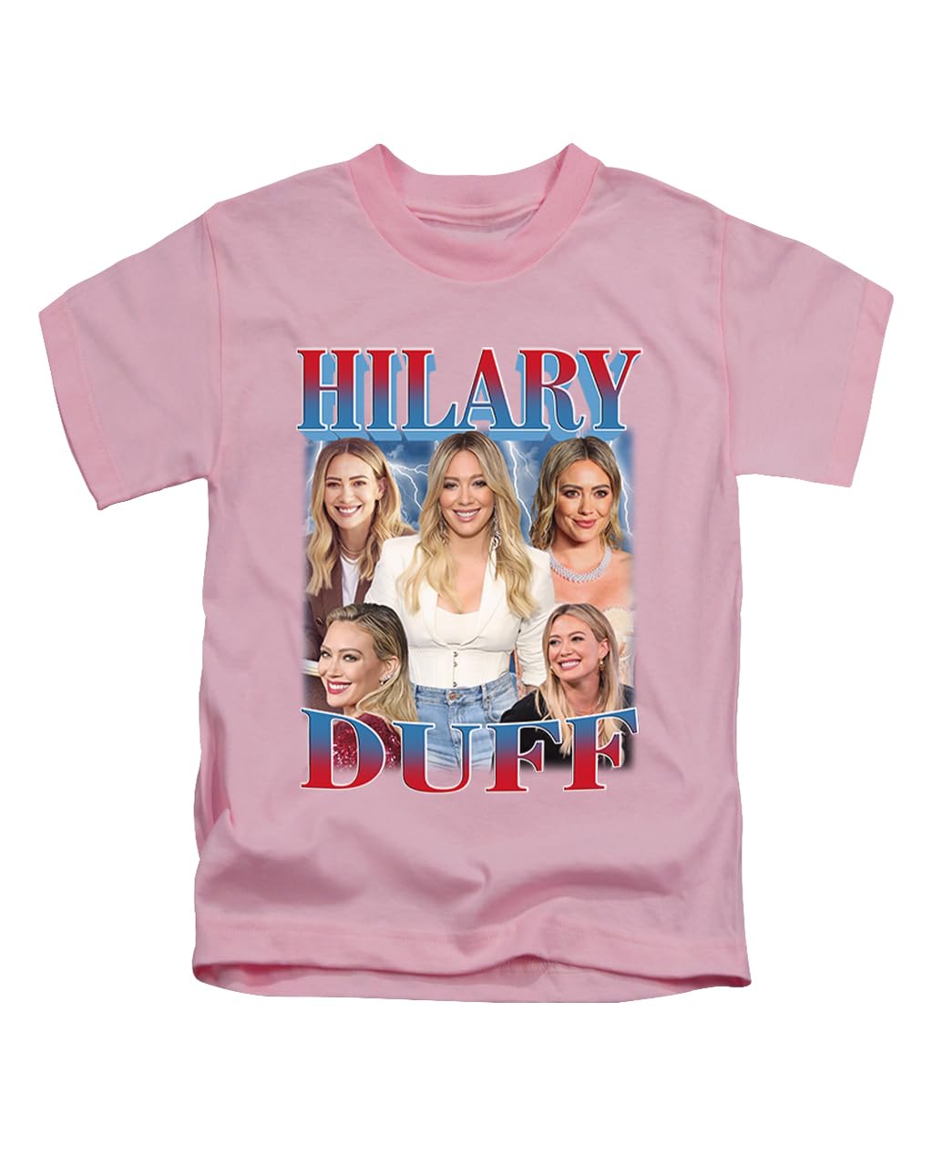 New Spirit Original Unisex Baby Pink Hilary Pop Duff, Meme Iconic Trendy Lizzie Meme Mcguire 2000S 90S Retro Vintage Tee T-Shirt Funny T Shirt Top