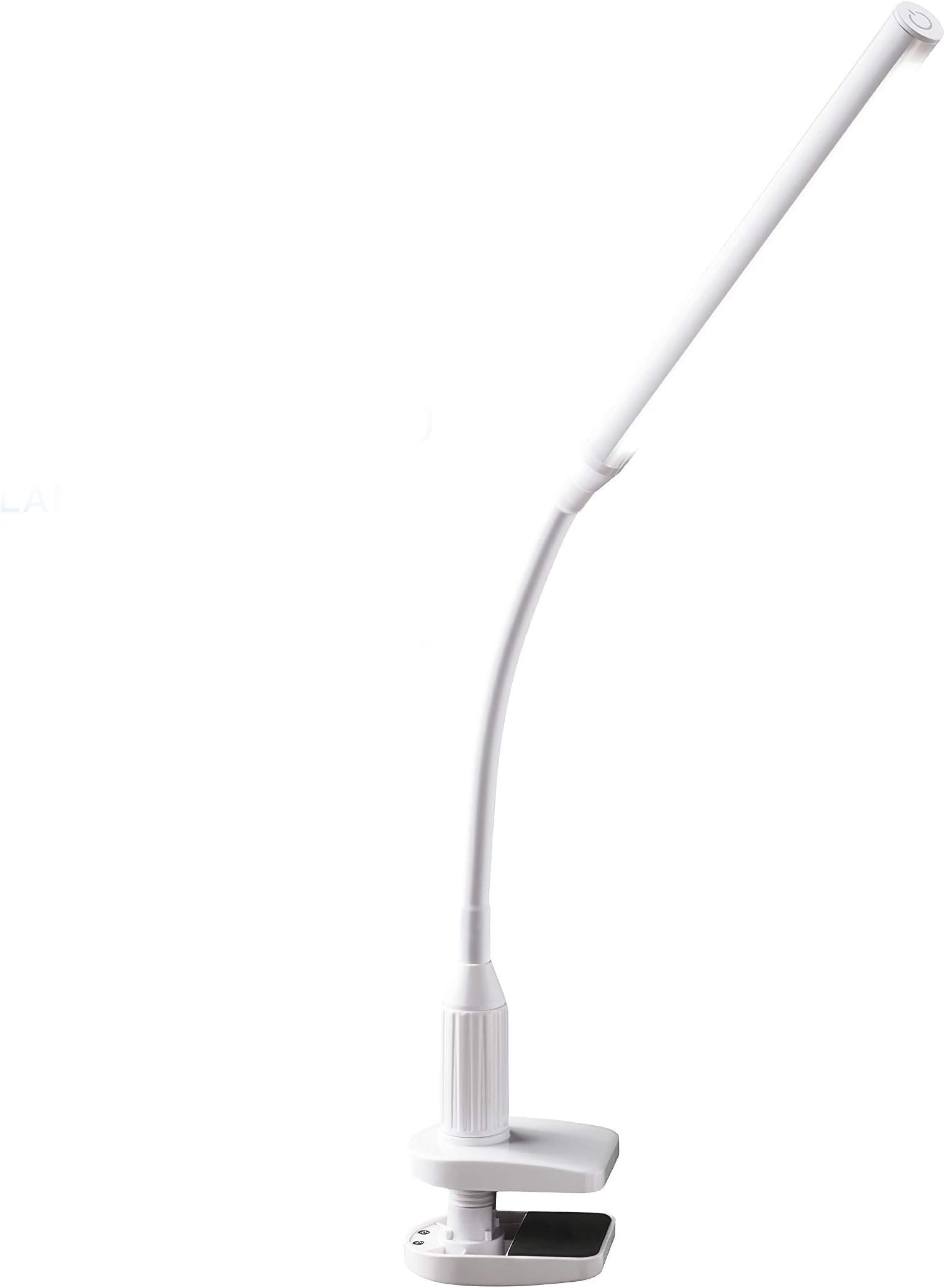 daylightCompany Unolamp Clamp Light, Touch Dimmable Desk Lamp, 4 Brightness Level, Ideal for Hobbies, Art, Beauty Salons, Reading and More, White