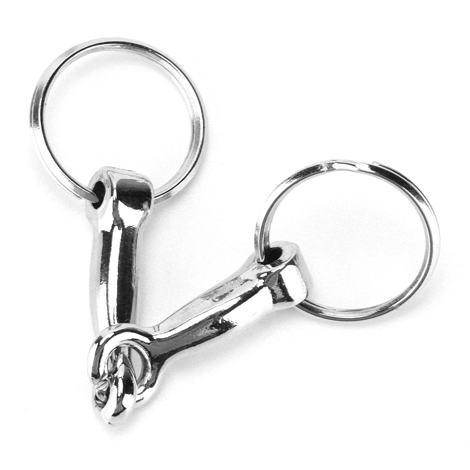 Llavero de los Pedazos de Caballo, Llavero de los Pedazos de Snaffle Llavero de Pelham de la aleación del cinc Nudo de la Llave del Pedazo de Caballo del Solo Conector