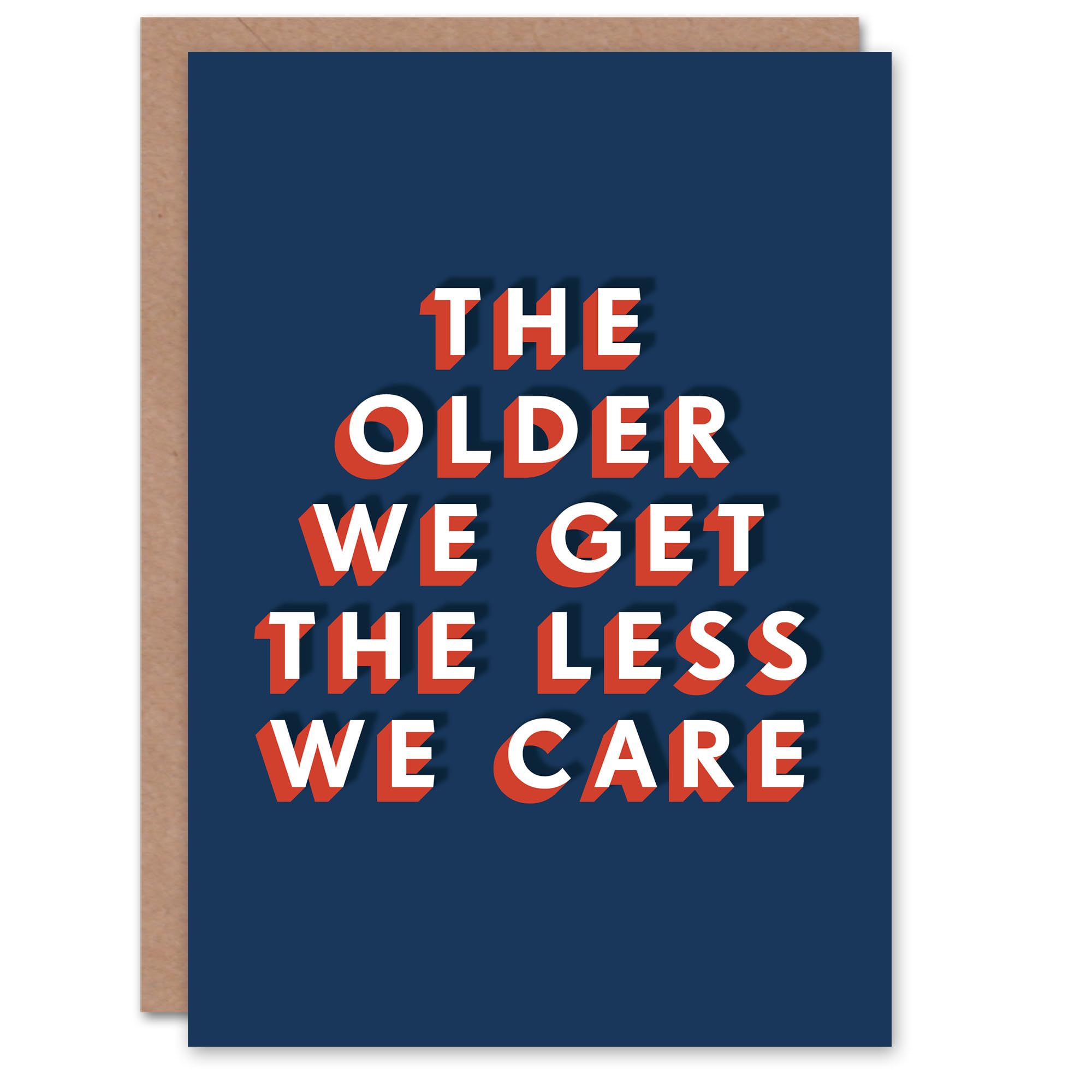 Artery8 Men's Birthday Card - Funny Cheeky - Dark Blue