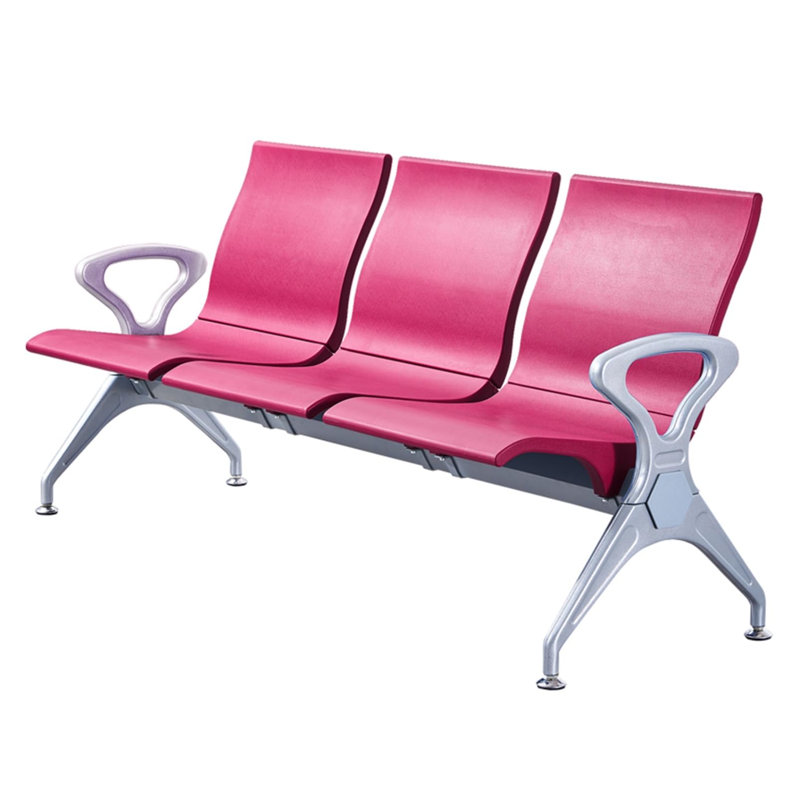 HCZKIUJY 3-Seat Waiting Room Bench - Ergonomic PU Reception Furniture for Office, Salon, Airport, Hospital - Stylish Lobby Conference Seating Solution