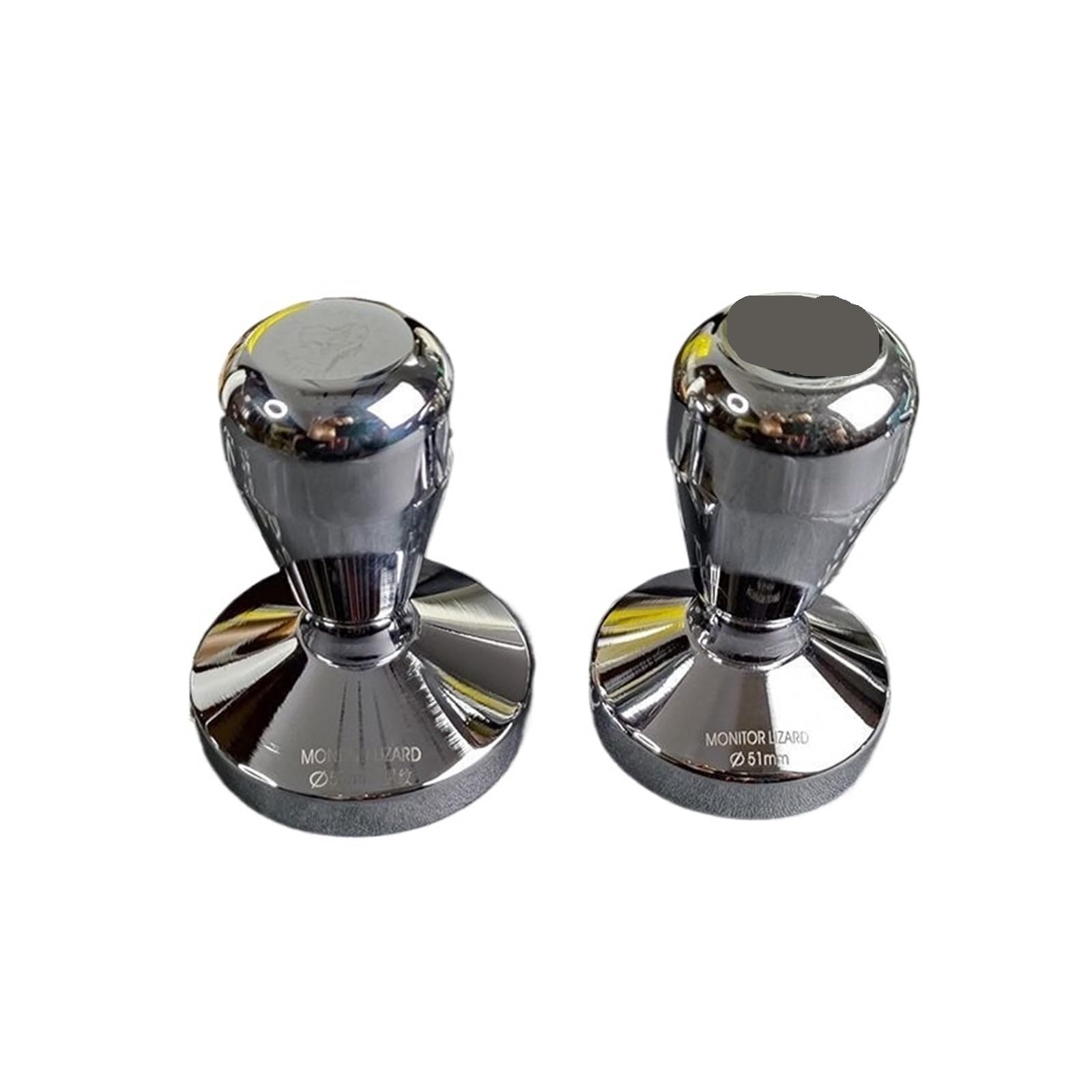 Llenado Prensa De Polvo Sólido De 51 Mm Distribuidor De Polvo De 58 Mm Acero Inoxidable 53, Martillo De Café En Polvo Mango De Acero Italiano Roscado.(Tread base 53mm)