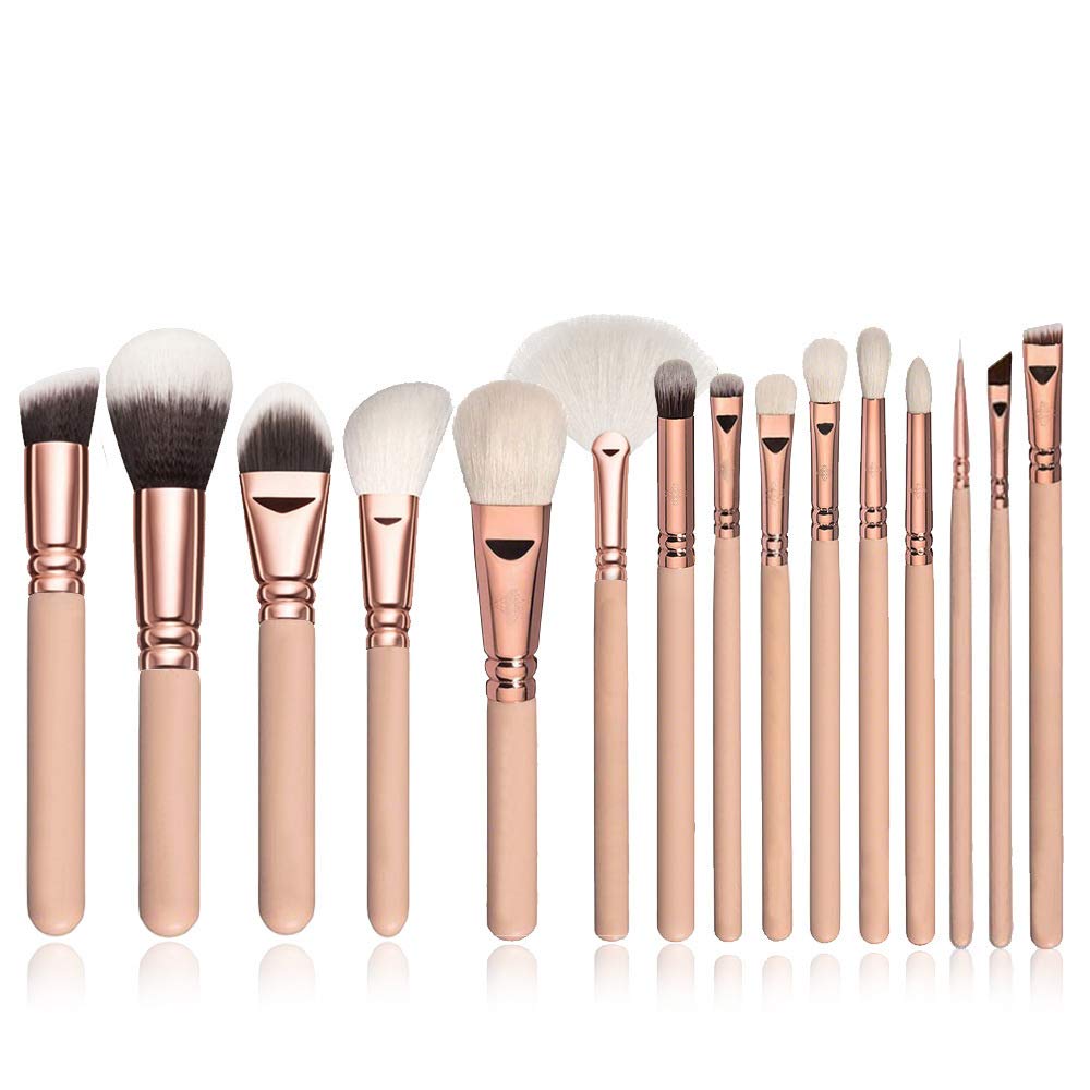 15 make-up-Pinsel-set Pinsel-set rose gold schwarz Griff make-up Pinsel make-up-tools