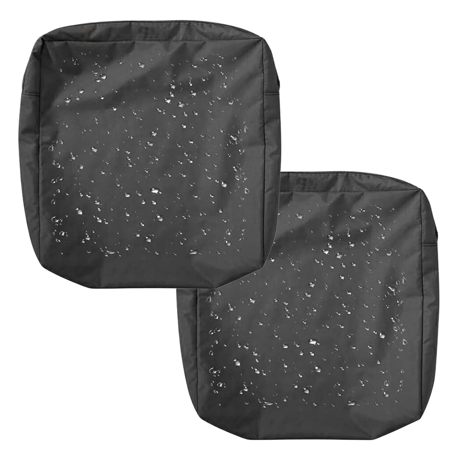 Uhvujdui Color 1 1/2/4Pcs Waterproof Seat Cushion Covers 50X50 60X60cm Garden Sofa Cushion Slipcovers With Zipper For Indoor Outdoor Patio Chairs Couch Rattan Furnitur(,50X55x10cm(2Pc))