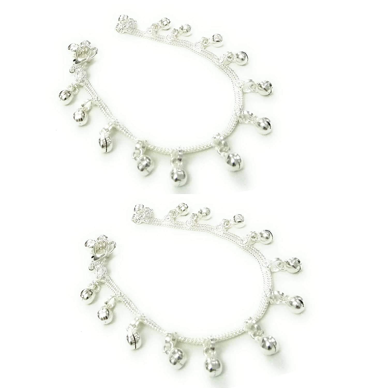 SMARNN Silver Plated Anklets Payal Pajeb for Kids Children Baby Girls (0-4 years), 6 inches (B08CKMP9HX) Amazon Price History, Amazon Price Tracker