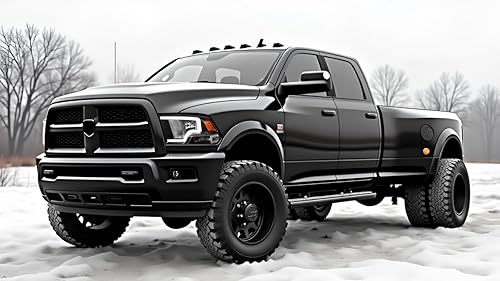 Miniatura 2 de AmeriLite para 2009-2018 Dodge Ram 1500 2500 3500 Camion Faros LED de Barra Negros de Reemplazo, Pareja - Lado del Conductor y del Pasajero