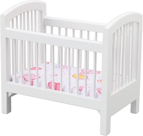 Cama de muñeca para bebé, muebles de casa de muñecas, juguetes de madera para muñecas, cuna de muñeca bonita y brillante y vívida, casa de muñecas disponible en Yaxa Costa Rica