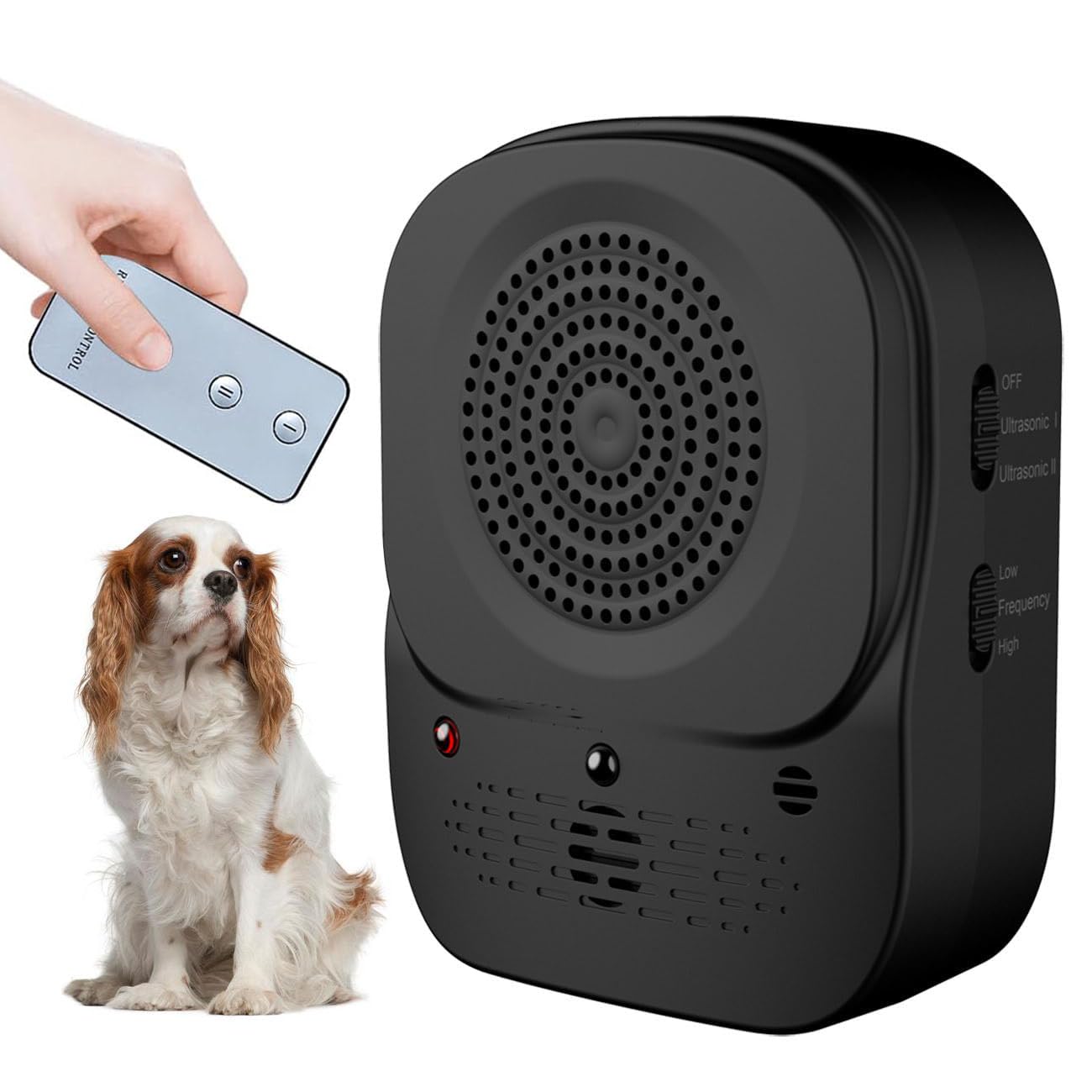 Anti Aboiement Chien Ultrason, Automatique Boitier Ultrason Anti Aboiement, 3 Modes Ultrason Chien Anti-Aboiement Chien, Appareil Anti Aboiement Étanche pour Petits Grands Chiens Extérieur & Intérieur