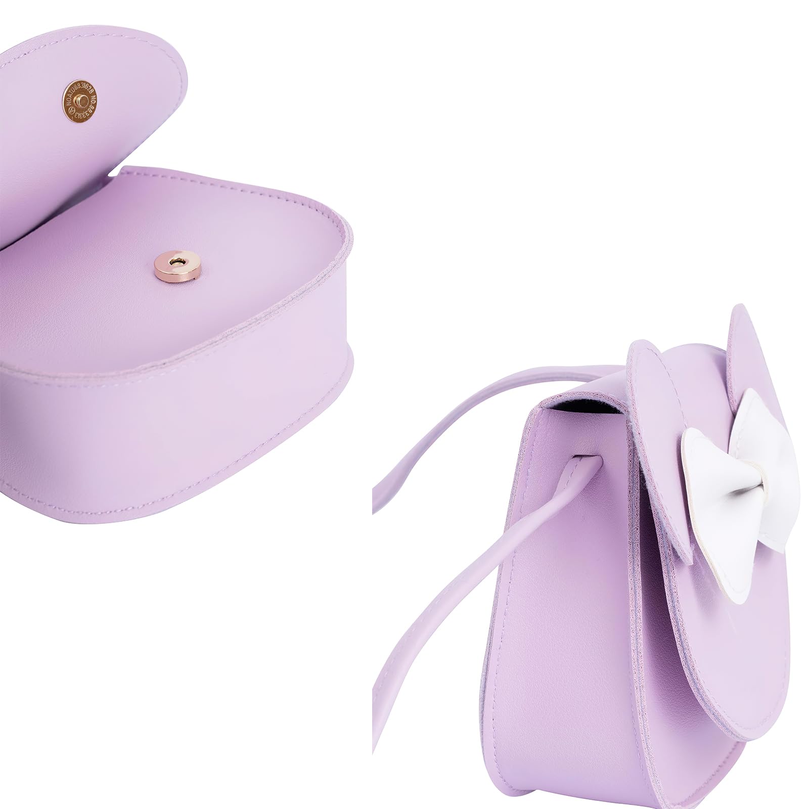 Hifot Borsetta Bambina, Fiocco Carino Mini Borsa con Tracolla Regolabile, Principessa Borsa a Tracolla per Ragazze