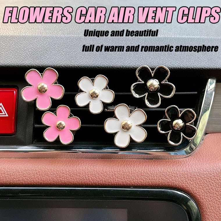 Clip di sfiato a margherita, per deodorante per auto, con