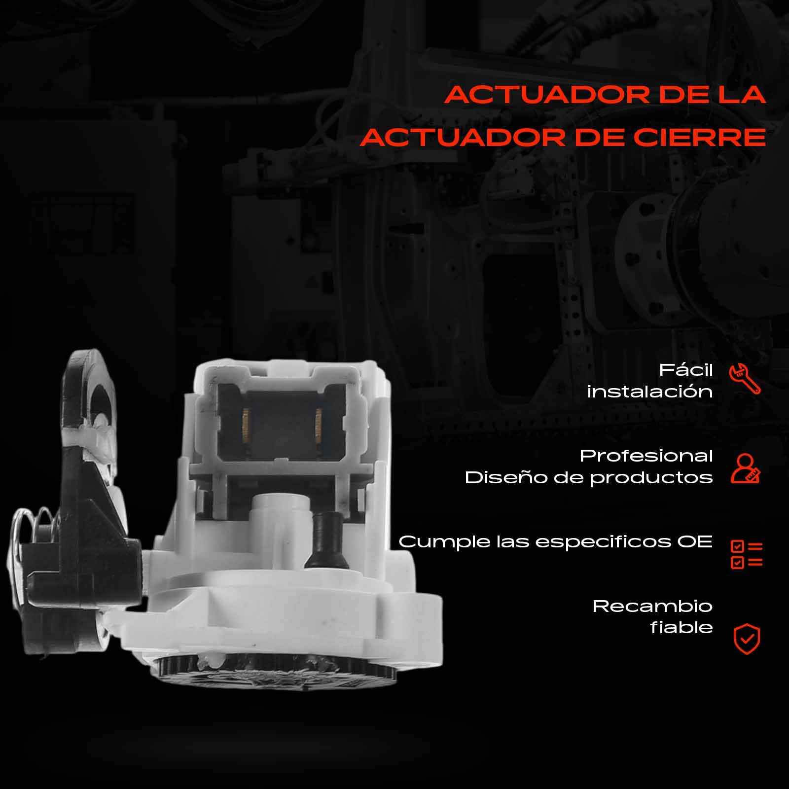 Frankberg 1x Cerradura de puerta Cierre del portón trasero Compatible con Clio II BB0 1 2 CB0 1 2 SB0 1 2 M.e.g.a.n.e I BA0 1 JA0 1 Twingo I C06 Sustituir# 8200060917