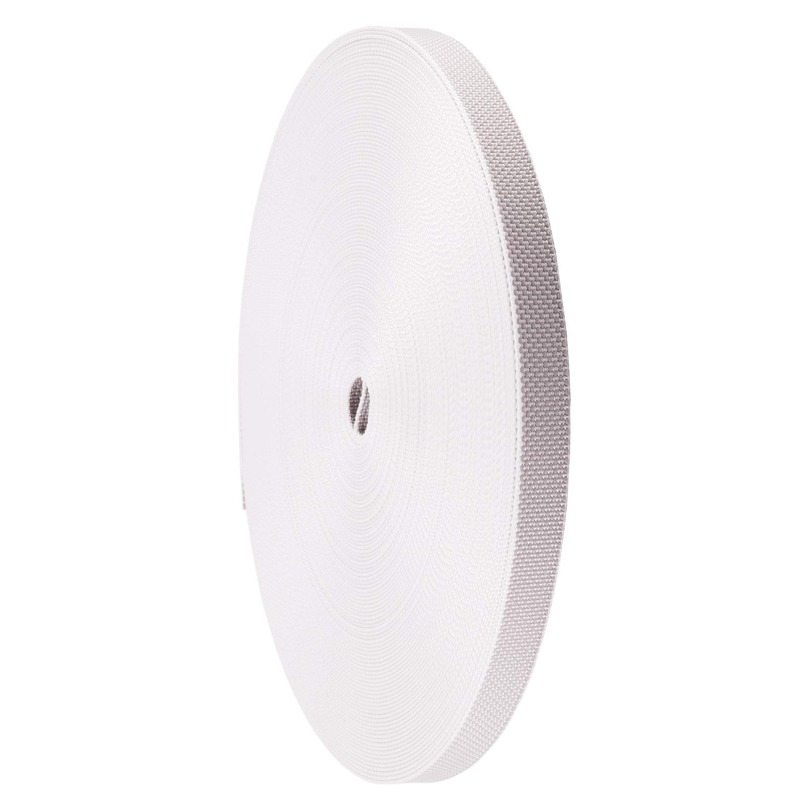 Rollladengurt 22/23 mm in Grau, 50m, Verstärkte-Ausführung Made IN Germany, Gurtband für Rolladen und Jalousie, Maxi Rolladengurt strapazier- und reißfest, stabiles Rolladenband (0,44€/m)