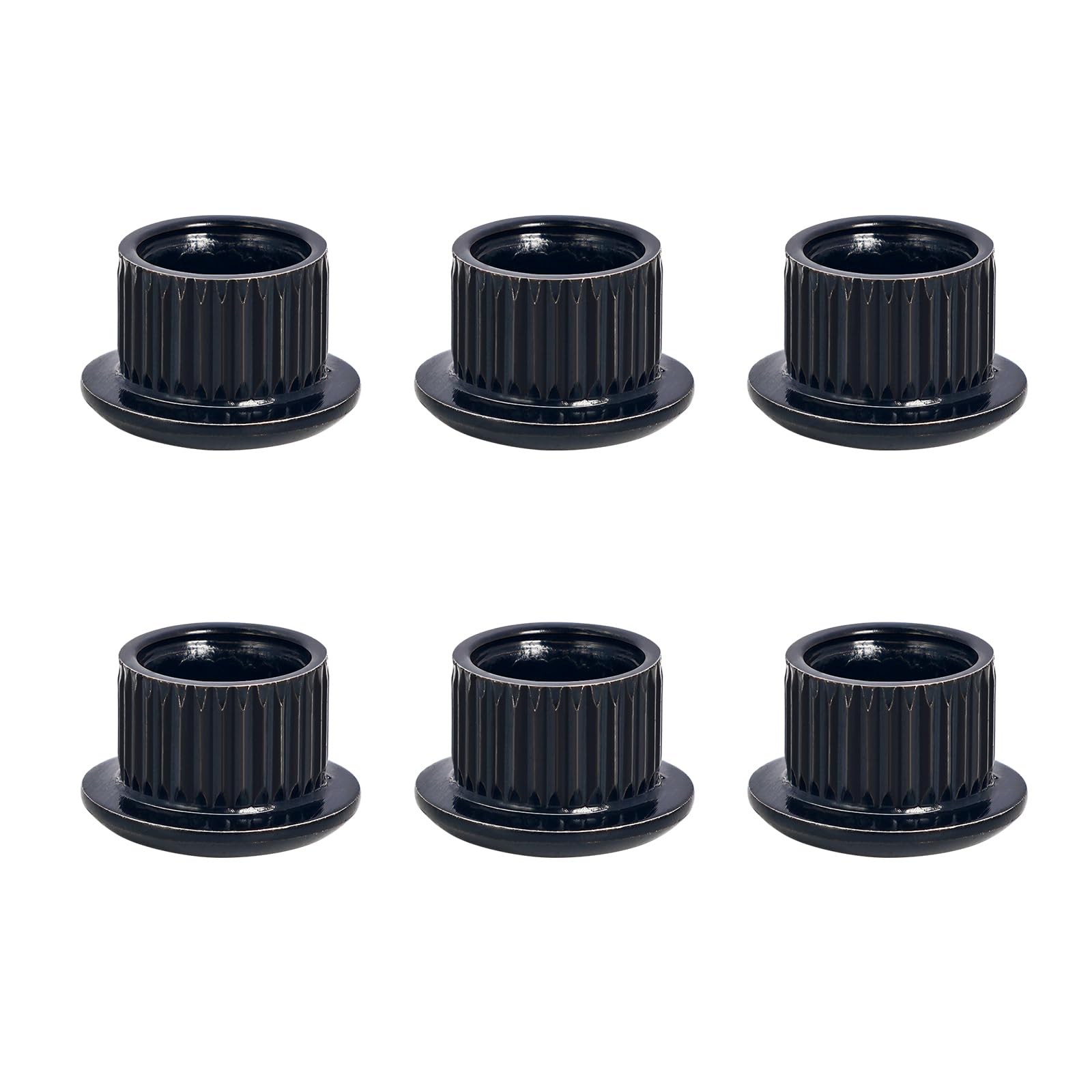 Banworks Guitar Tuning Peg Conversion Bushing Guitar String Tuning Machine Washer Adapter Ferrules 6mm to 8mm Pack of 6 JT/XNZT-01 Black - Image 3