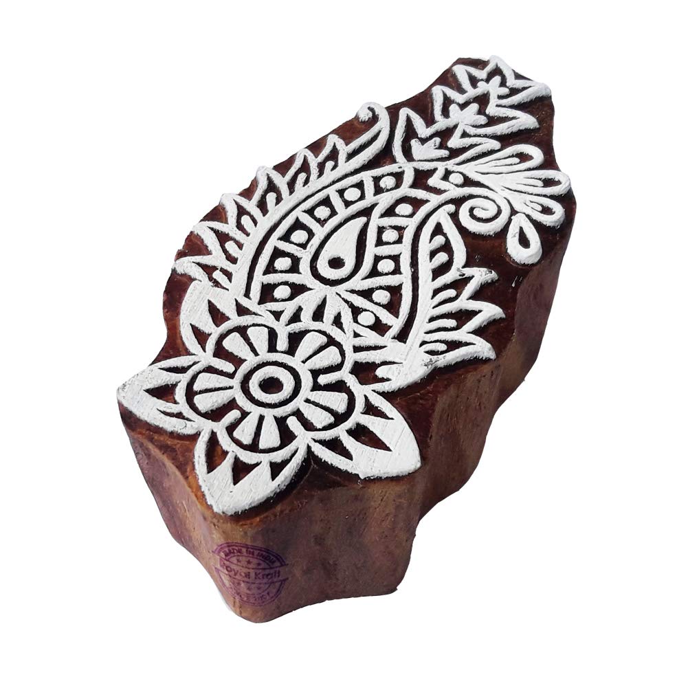 Royal Kraft Mehndi Print Blocks Floral Shapes Wood Stamps - DIY Henna Fabric Textile Paper Clay Pottery Block Printing Stamp (B07GCKF8N2) Amazon Price History, Amazon Price Tracker