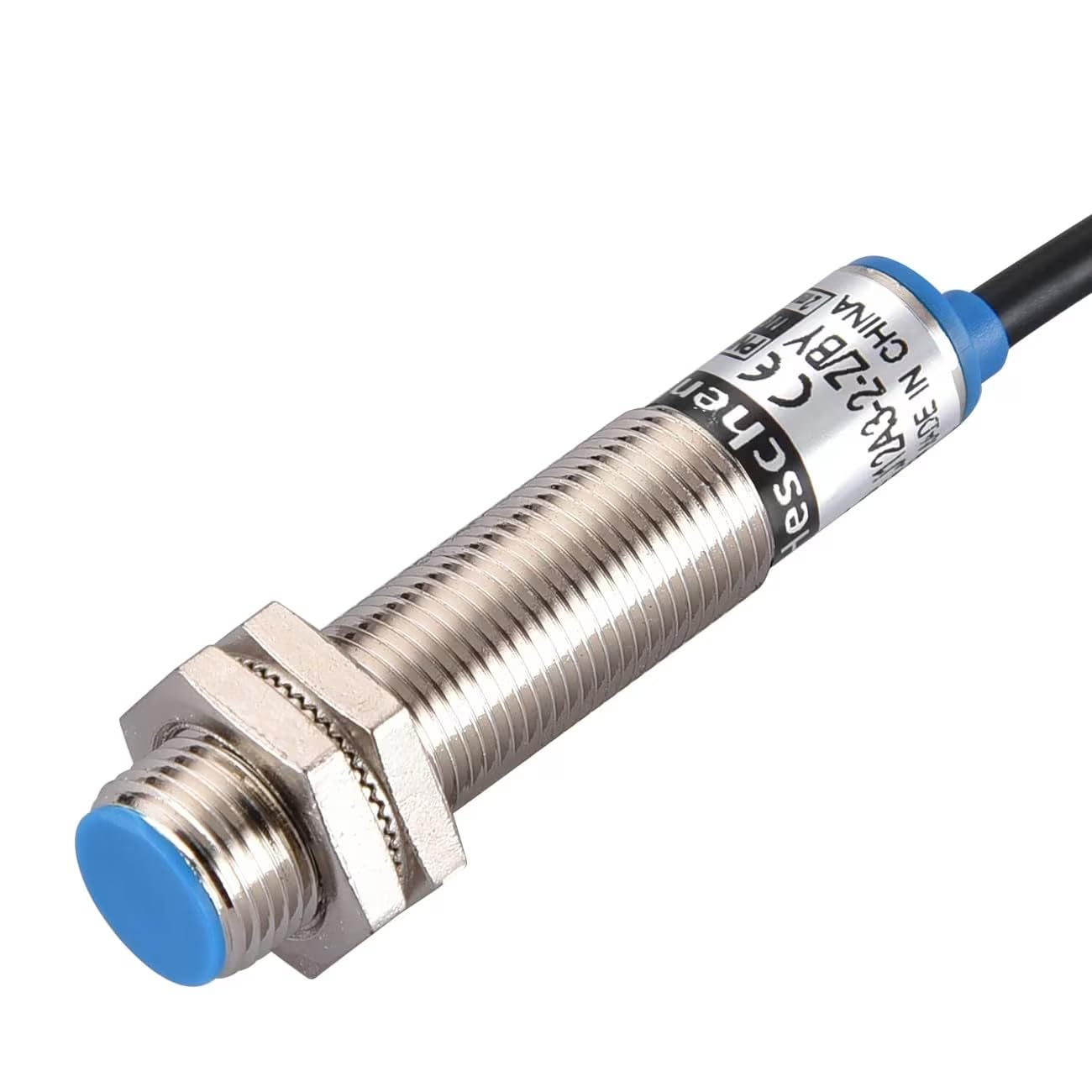 Heschen M12 Détecteur de proximité inductif, Type blindé, LJ12A3-2-Z/BY, Détecteur 2mm, 10-30VDC 200mA, PNP normalement ouvert (NO), 3 fils (10)
