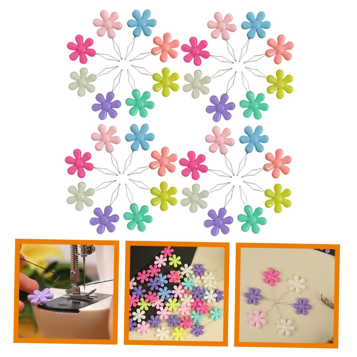 HOMSFOU 5 Set Strumenti Fai da Te Accessori per Artigianato Promemoria per Cuciture Infila Ago Cucito per Forniture Infilatura Aghi da Ricamo Strumenti per Ricamo Aghi per 50 Pezzi*5