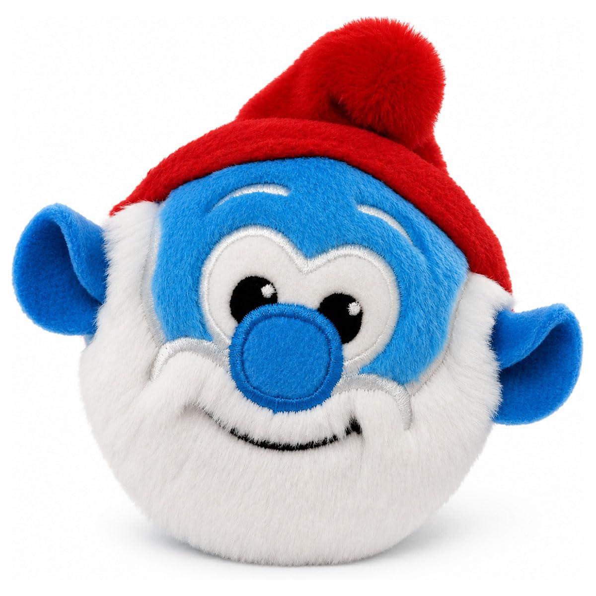 TY Smurfs Papa Smurf Plush Toy – Soft Stuffed Character Doll, Cute Collectible Plush Gift for Kids & Fans, Red Hat Blue Cartoon Plush - 4 Inch