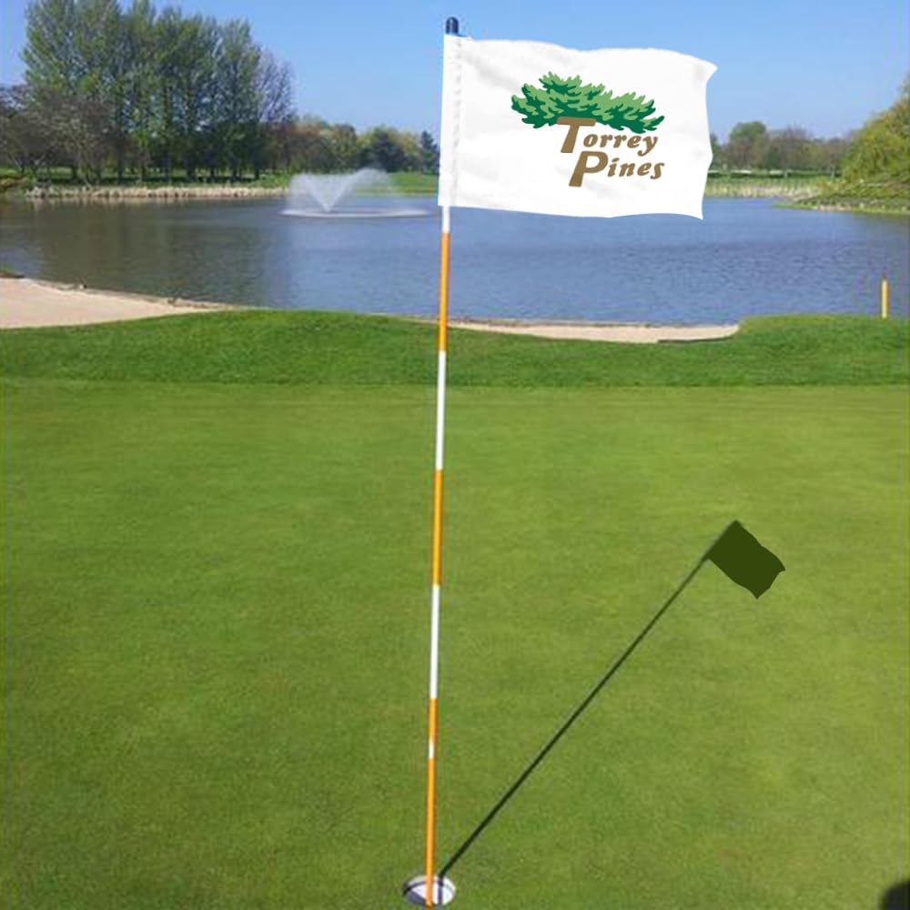 2BUT Harbour Town Golf Links Golf-PGA-Flagge, Übungsflagge, Grüne Golfflagge Für Hinterhof, Garten, Doppelt Genäht, 600D Nylon, Miniatur-Pin-Flagge (rot, 50,8 X 33 Cm