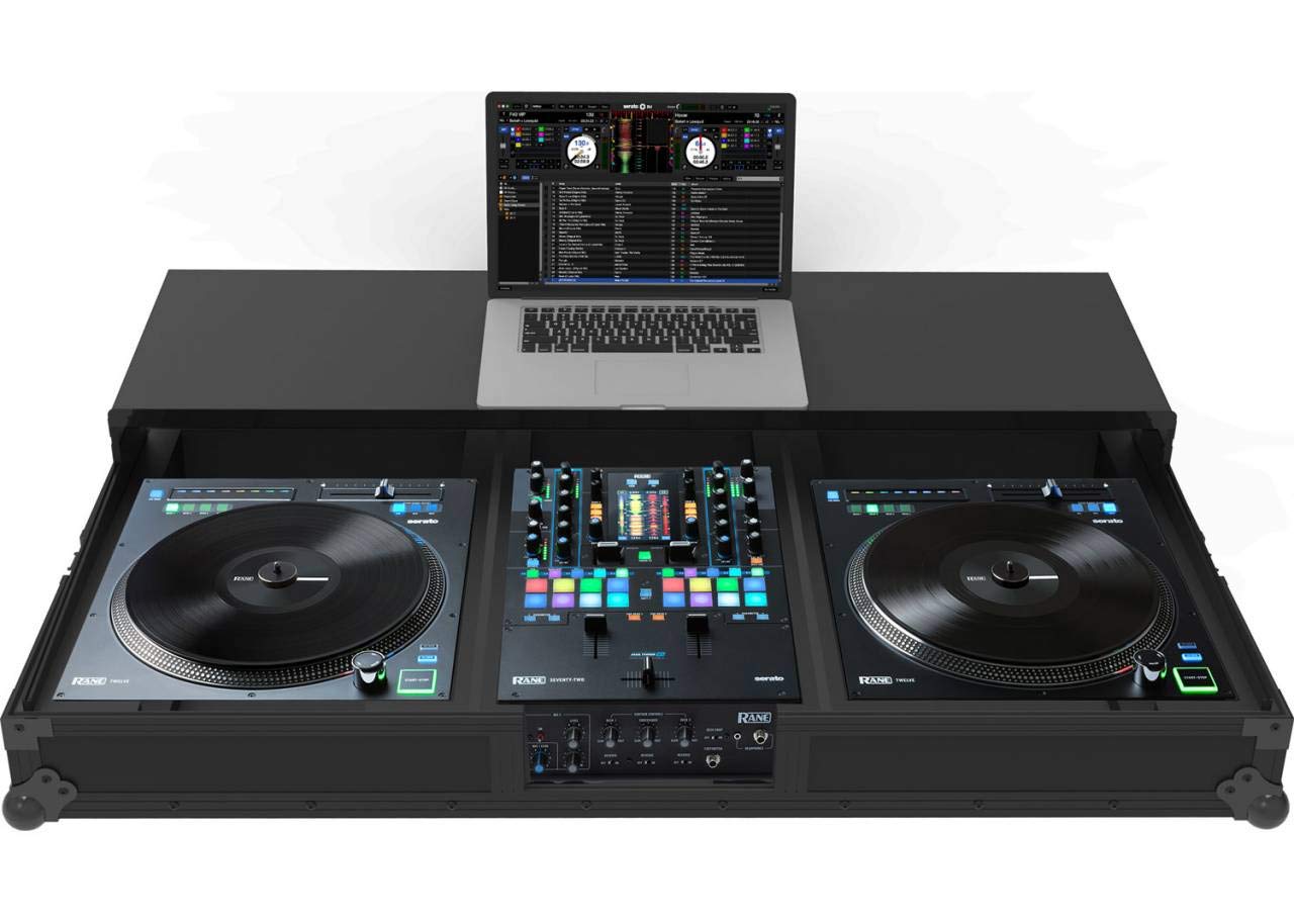 Zomo Flightcase Twelve72 Plus NSE – Set for 2x Rane Twelve & 1x Rane Seventy Two + Laptop (bis 17')