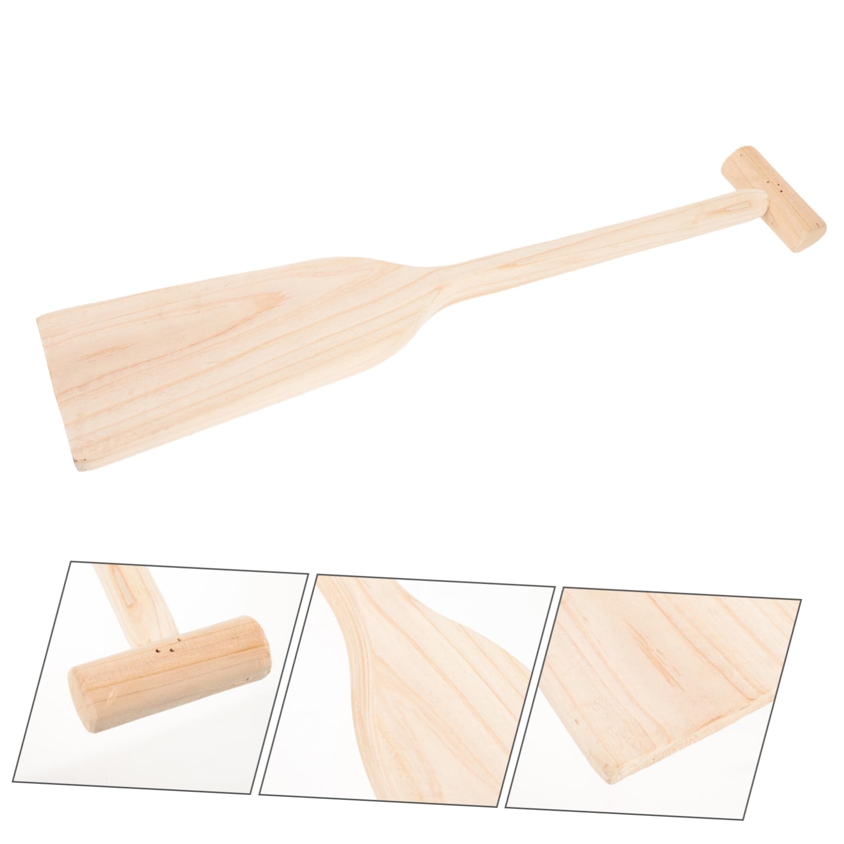 Leichtes Holzpaddel Praktisches Paddles für Boot mit Ergonomischem Design und Verstärkten Verbindungen zum Paddeln Fluss und Wasser