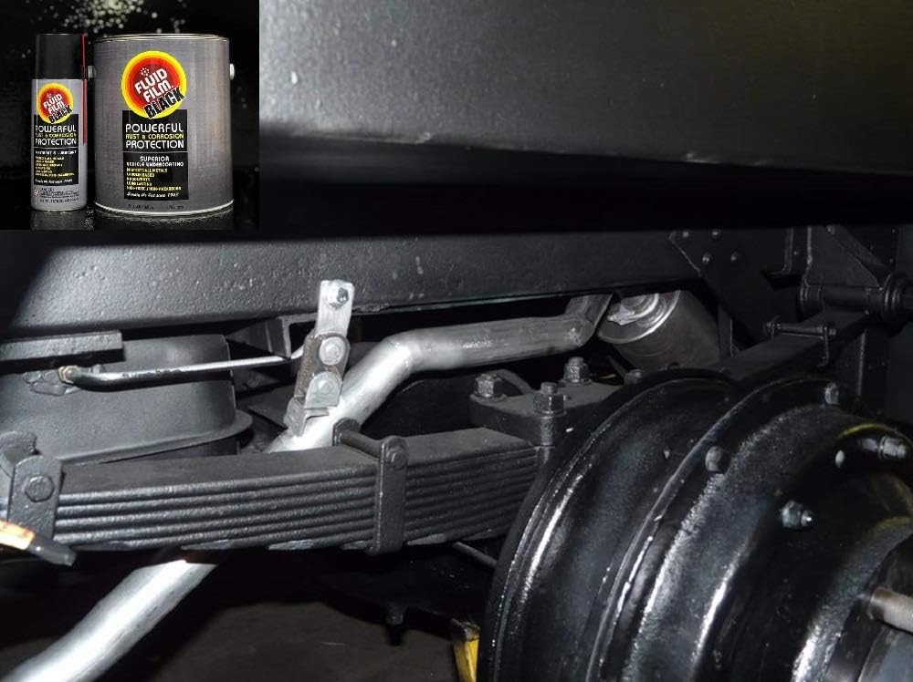Fluid Film Schwarzes, nicht Aerosol, lang anhaltendes Korrosions-, Durchdring- und Schmiermittel, Anti-Rost-Beschichtung, schützt alle Metalle in Marine- und Unterlackierungen in Automobil- und