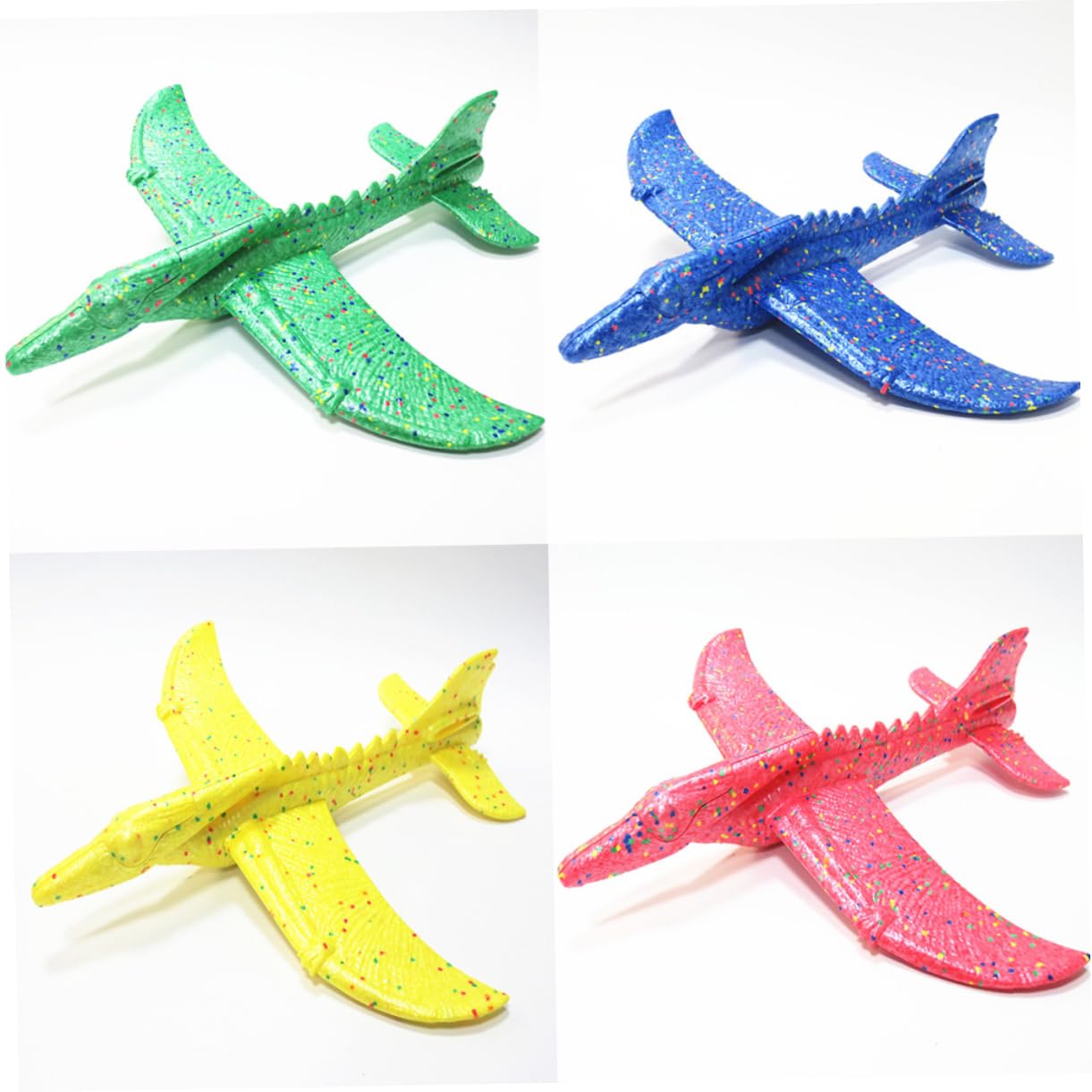 Avions Jouets en Mousse Epp Résistants aux Chocs et Légers Lot de 3 à Lancer la Main et Vol Plané Amusant Couleur Aléatoire pour Jeux en Extérieur