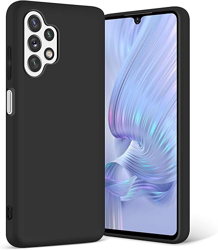 Funda para Galaxy A32 5G, silicona líquida, delgada, suave, TPU, protección de cuerpo completo, a prueba de golpes, para Galaxy A32 5G de 6.5
