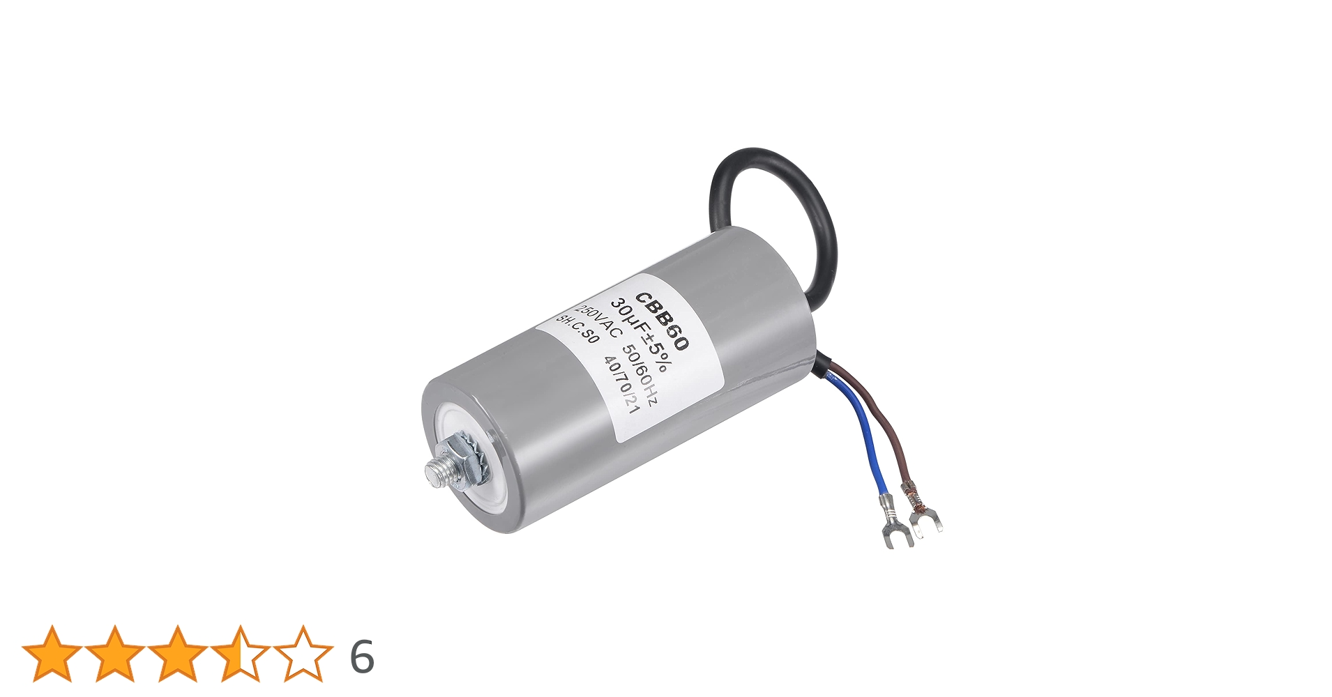 キャプテンパルサー　送料込 Amazon | uxcell CBB60ランコンデンサ 40uF 250V AC 2ワイヤー
