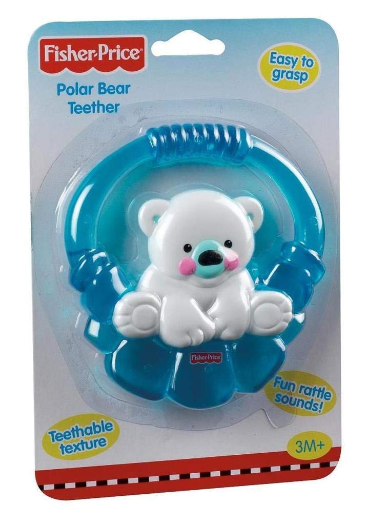 Fisher-Price - Sonajero y mordedor Oso Polar (Mattel P6954)