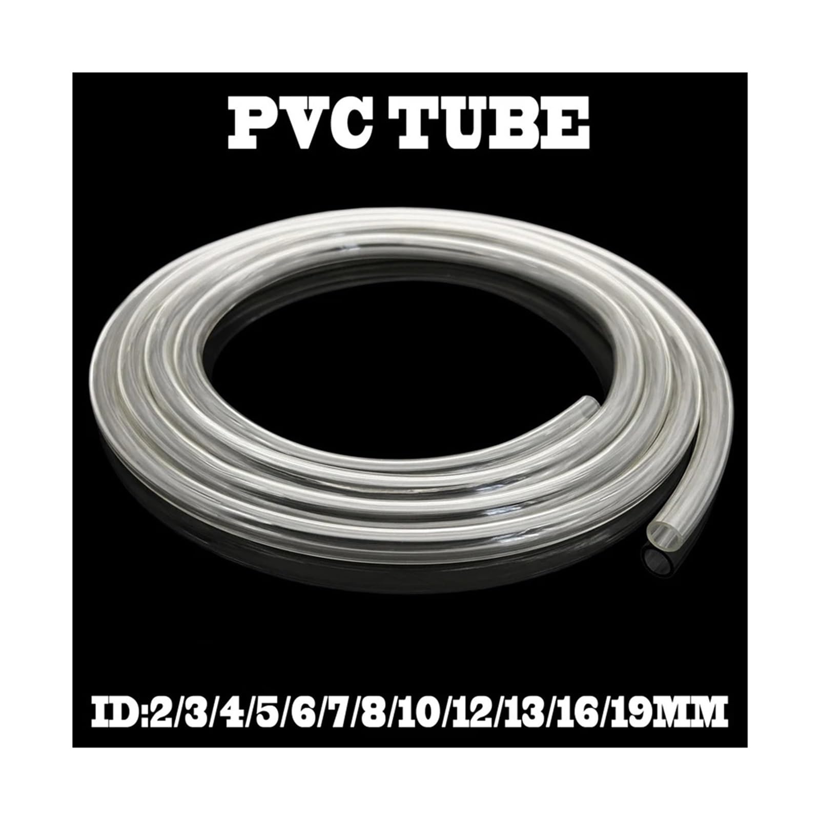 Manguera Blanda De PVC ID 2 3 4 5 6 7 8 9 10 12 13 16 19 25 32 Mm Tubo Flexible Bomba Agua Transparente Plástico Inodoro(5M,16x18mm)