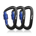 B-Mardi Carabiner Clips Heavy Duty 12kN (2697 lbs)-Lightweight Locking Carabiners for Camping, Hiking, Hammock, Dog Leash Harness, Outdoor and Gym etc, Keychains& Utility