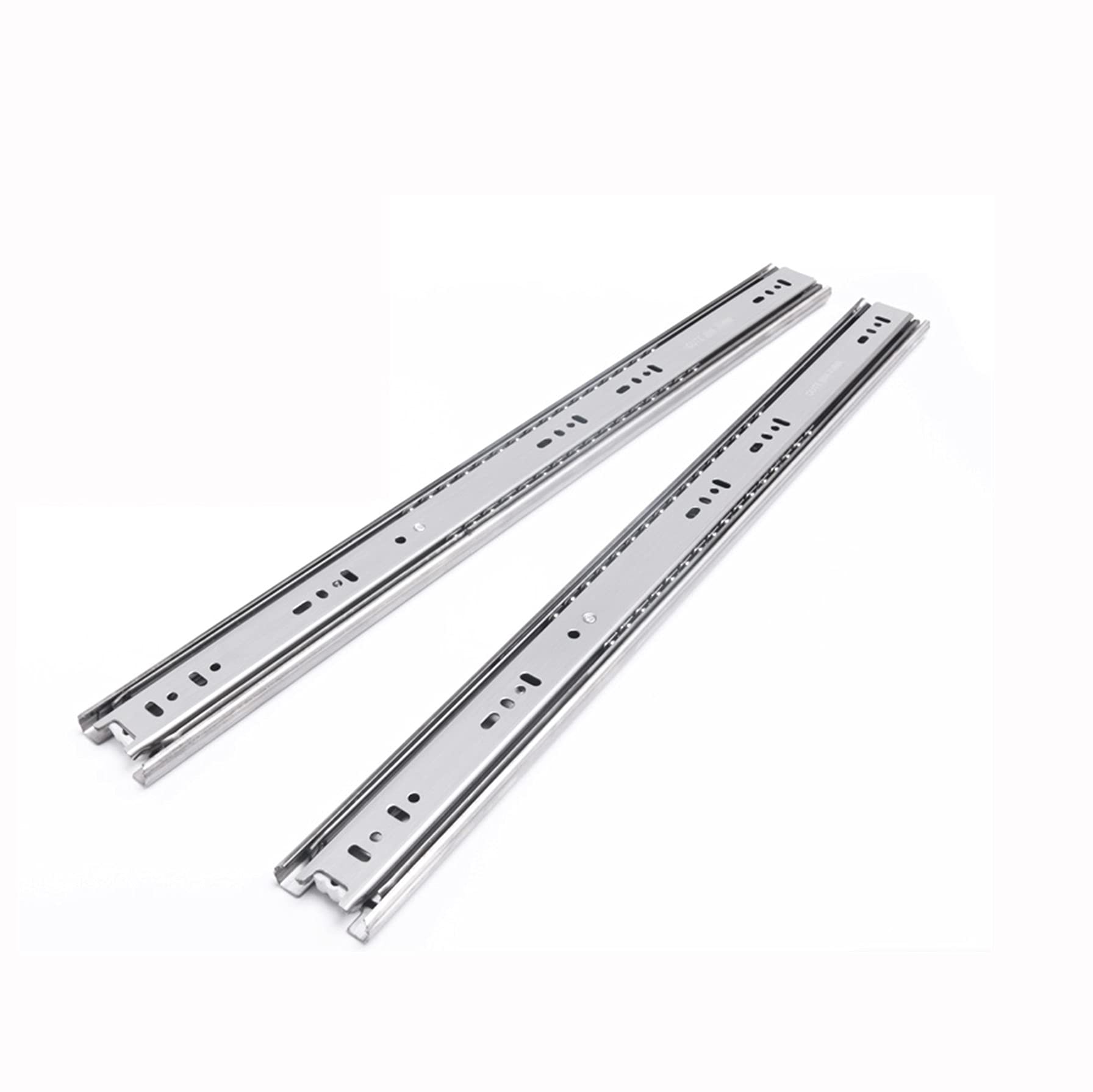 Drawer Slides, Three Section Slide，Stainless Steel Load Bearing Guide Thickened, Suitable for All Kinds of Drawers(20inch)