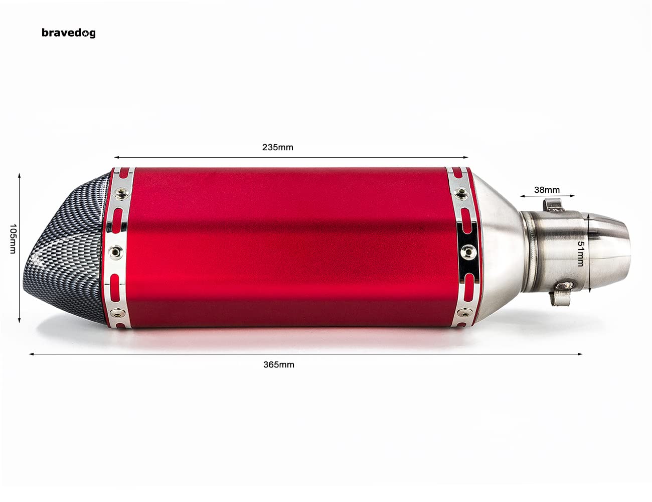 Amazon.com: Soosee Universal Red Carbon Fiber 1.5-2