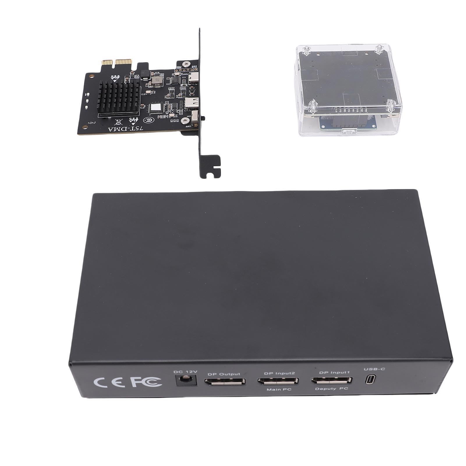 Direkte Speicherzugriffskarte, EDID Selbstanpassender DisplayPort-Eingang/Ausgang 3840 X 2160 144 Hz DMA-Kombinator HD-Bildqualität für Videokonferenzen