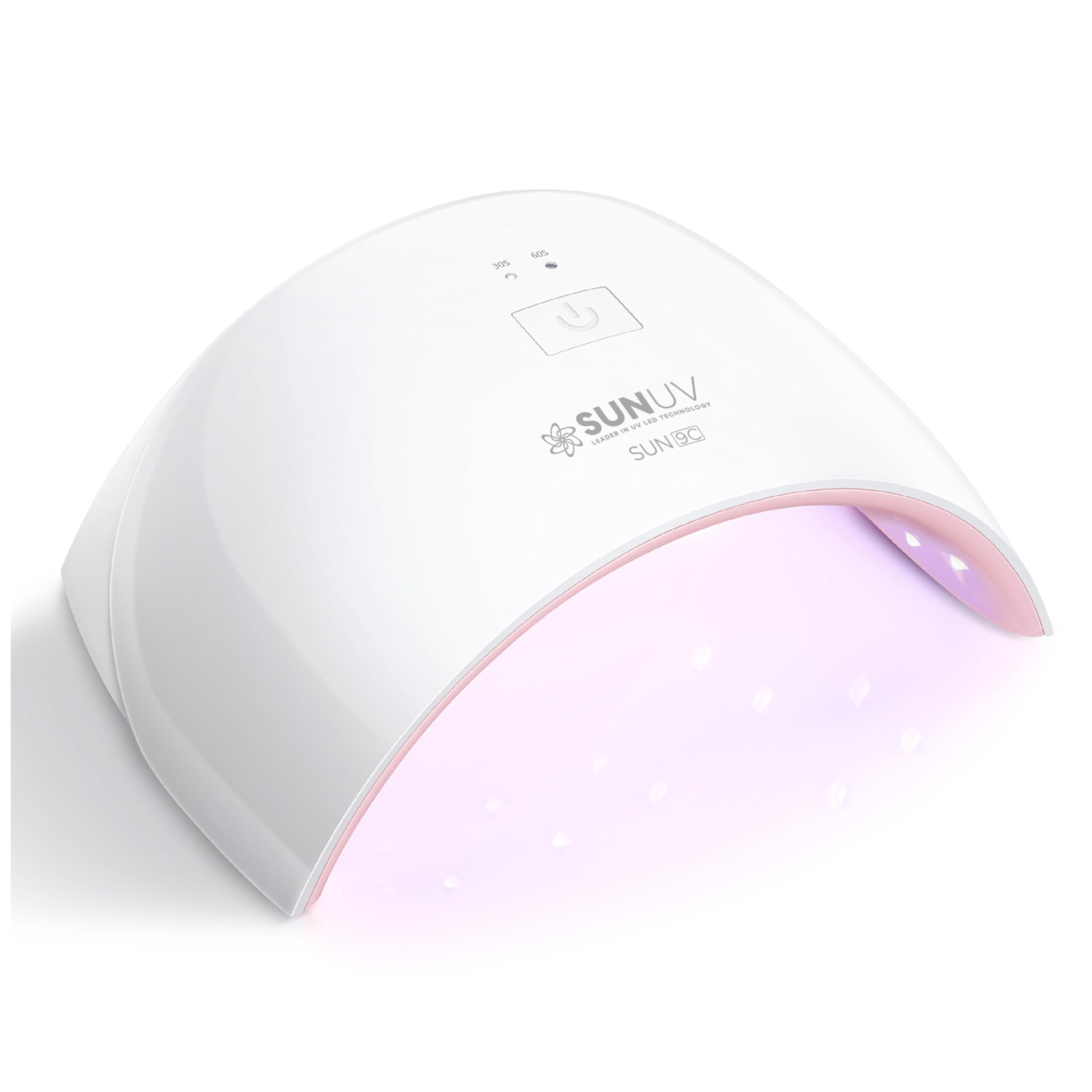SUNUV UV LED Nail Lamp, Nail Dryer for Gel Polish UV Light for Nails with Sensor 2 Timers SUN9C Pink Gift for Women Girls