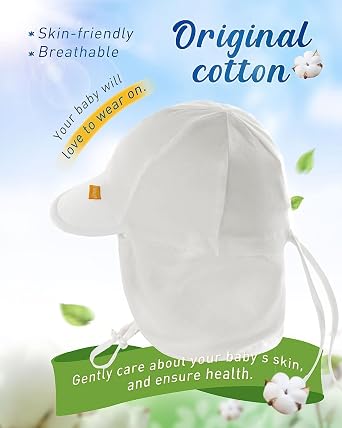 FURTALK Baby Sun Hat UPF 50+ UV Ray Sun Protection Cotton Toddler Hats for Boys Girls