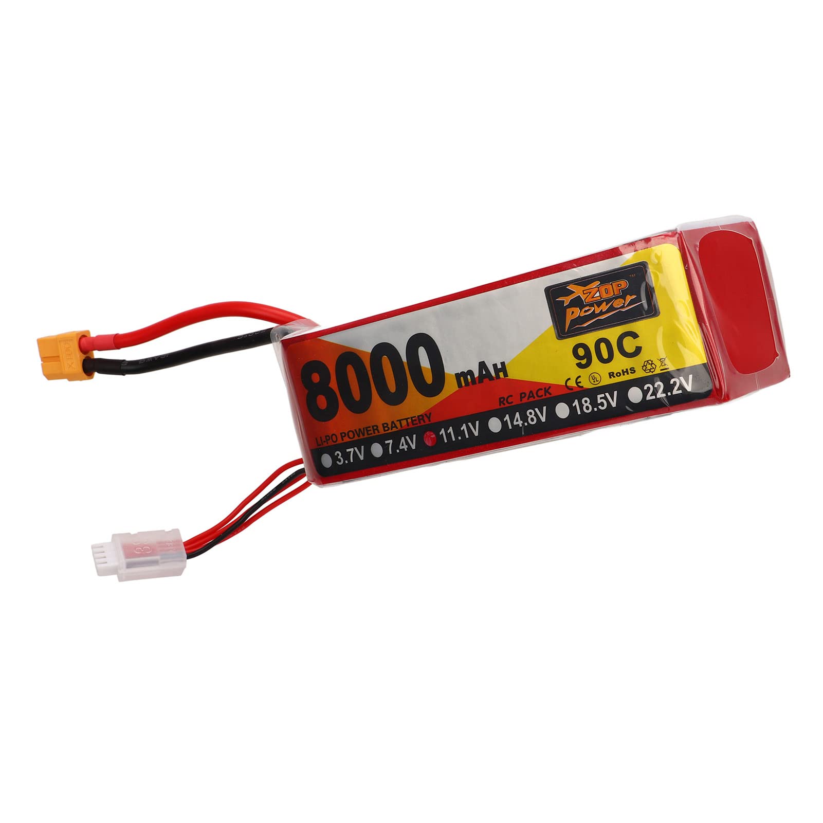 Gonetre Batteria RC Lipo 8000mAh 11,1V 3S 90C con Connettore XT60