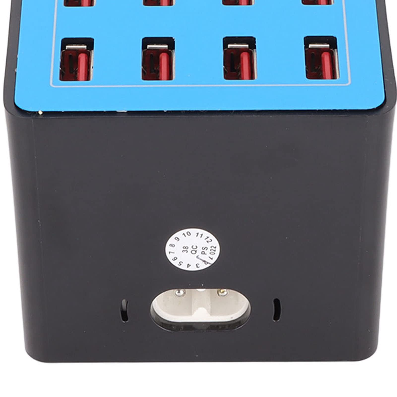 Estación de Carga USB, Cargador Rápido de 100 W, 5 V, 20 A, Carga Rápida, 20 Puertos, Estación de Carga de Concentrador USB con Ventilador de Refrigeración de 50 Grados para Teléfonos,(EU)
