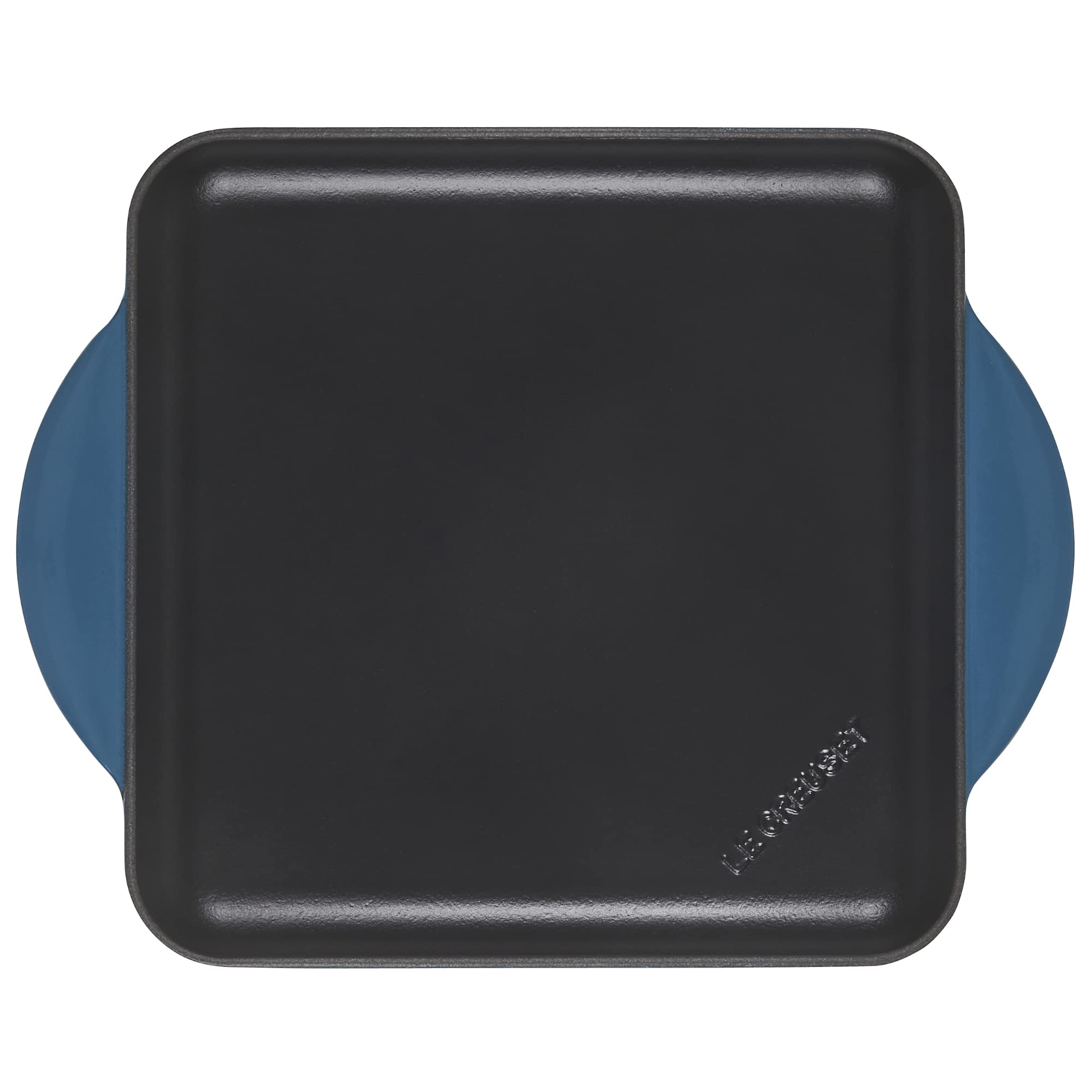 Le Creuset Enamaled Cast Iron Square Griddle, 9.5", Deep Teal