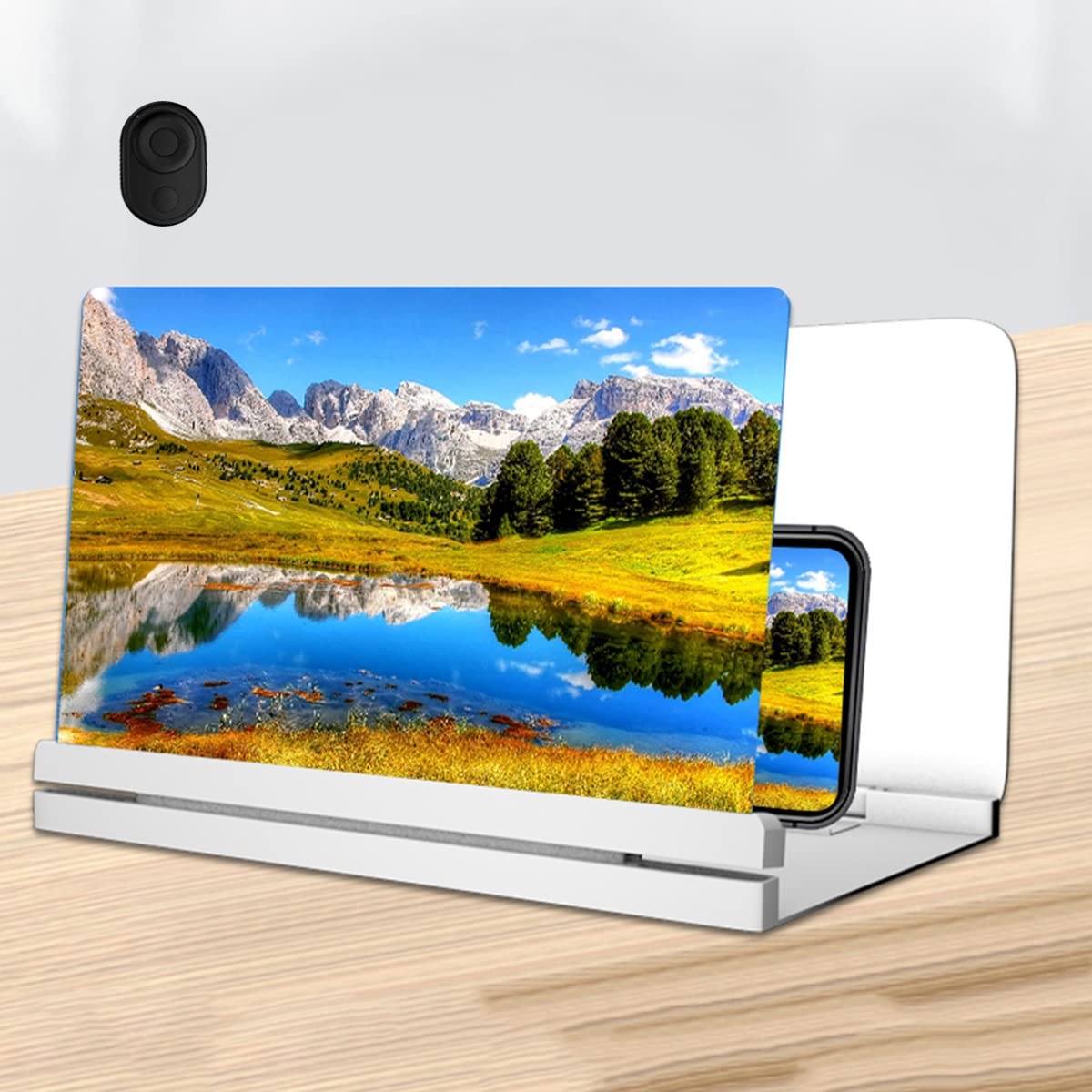 Ampliador de Pantalla 12 Pulgadas con Zoom 3 a 4 Veces for Personas Mayores, niños y cinéfilos. Compatible Todos los Smartphones