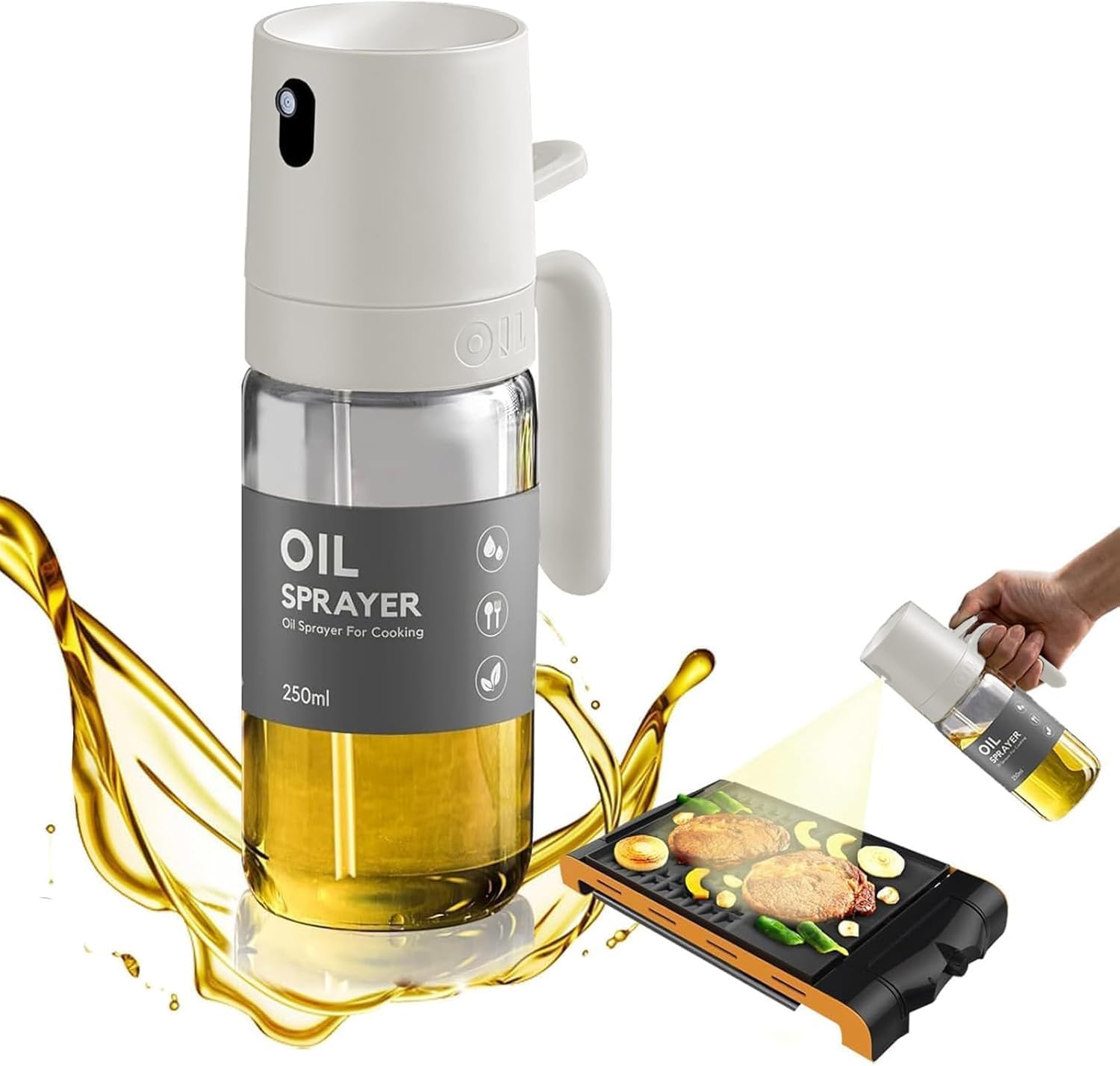 Amazon｜Geerow オイルスプレー 250ml 【日本JFSL370認証