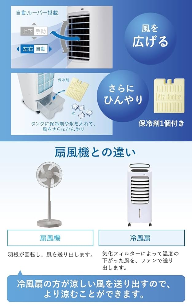 Amazon | 【1台4役】 QUADS 加湿機能付き 温冷風扇 《涼風 温風
