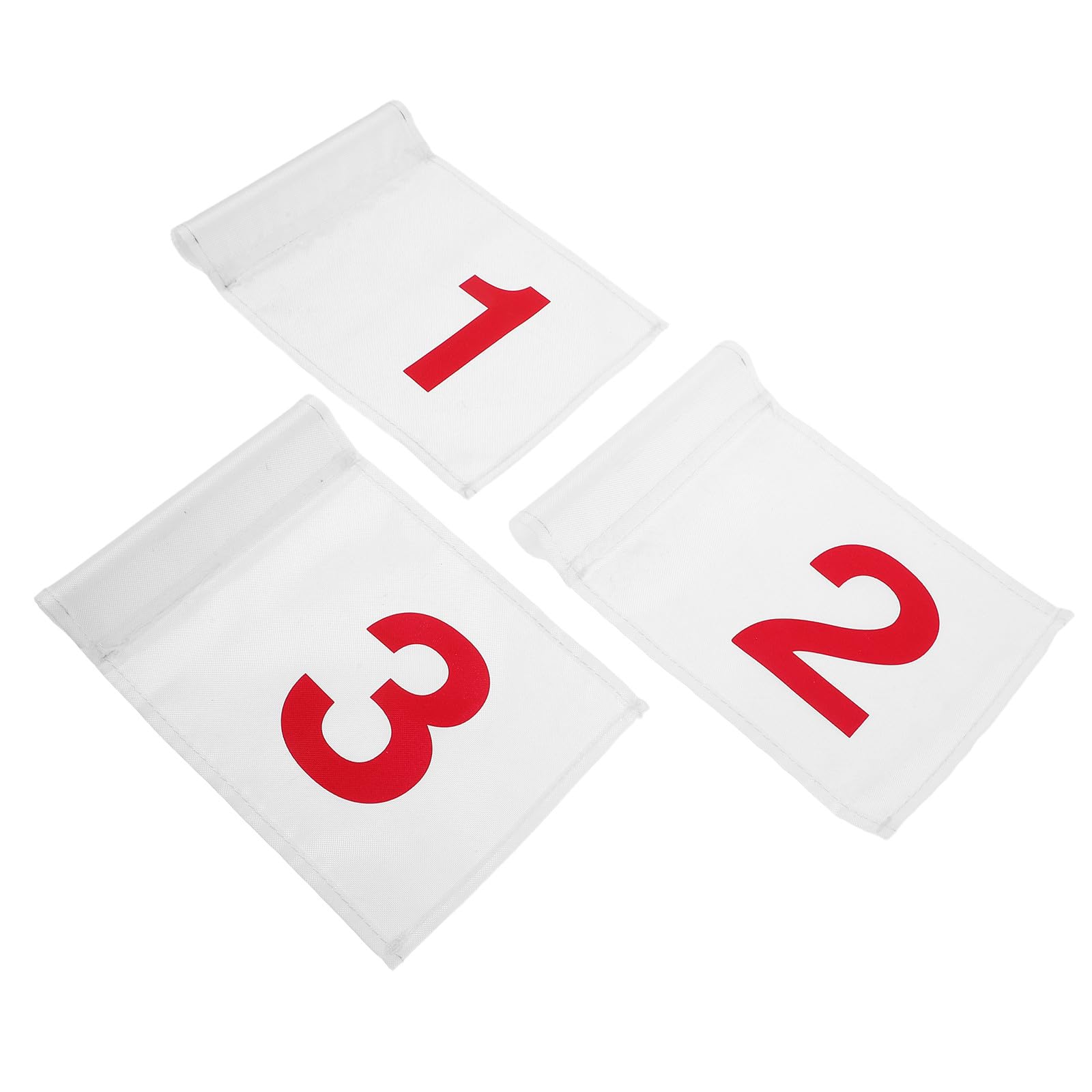 Drapeaux Numérotés avec Tube Inséré Lot de 3 en Nylon Construction Solide et Haute Visibilité, pour Terrain D'entraînement Extérieur et Jardin