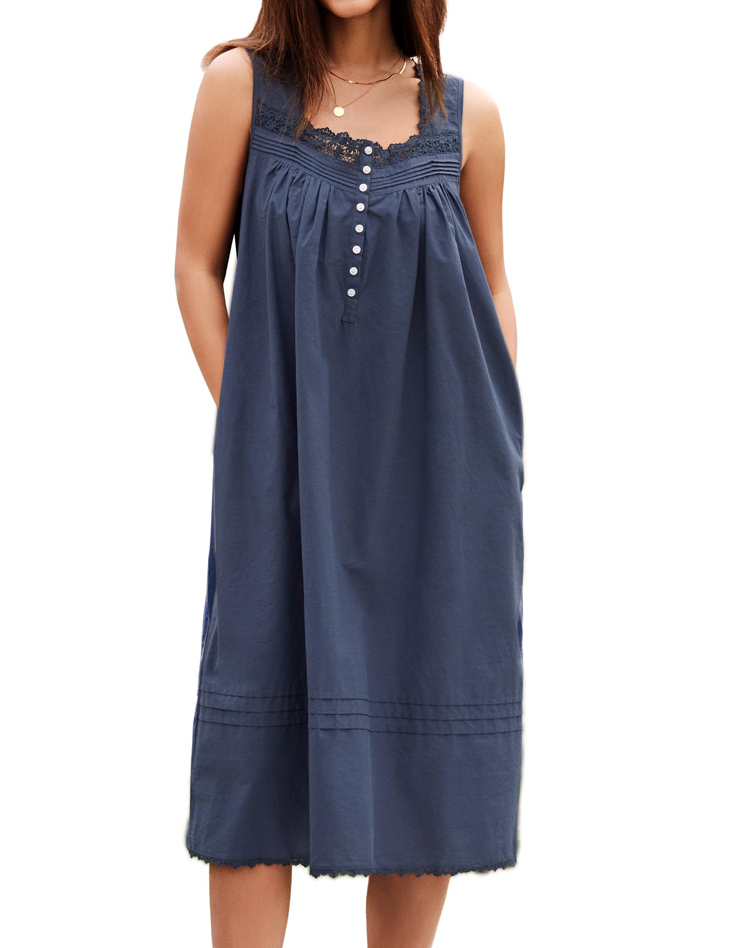 VKNOUST 100% Cotton Nightgowns Plus Size