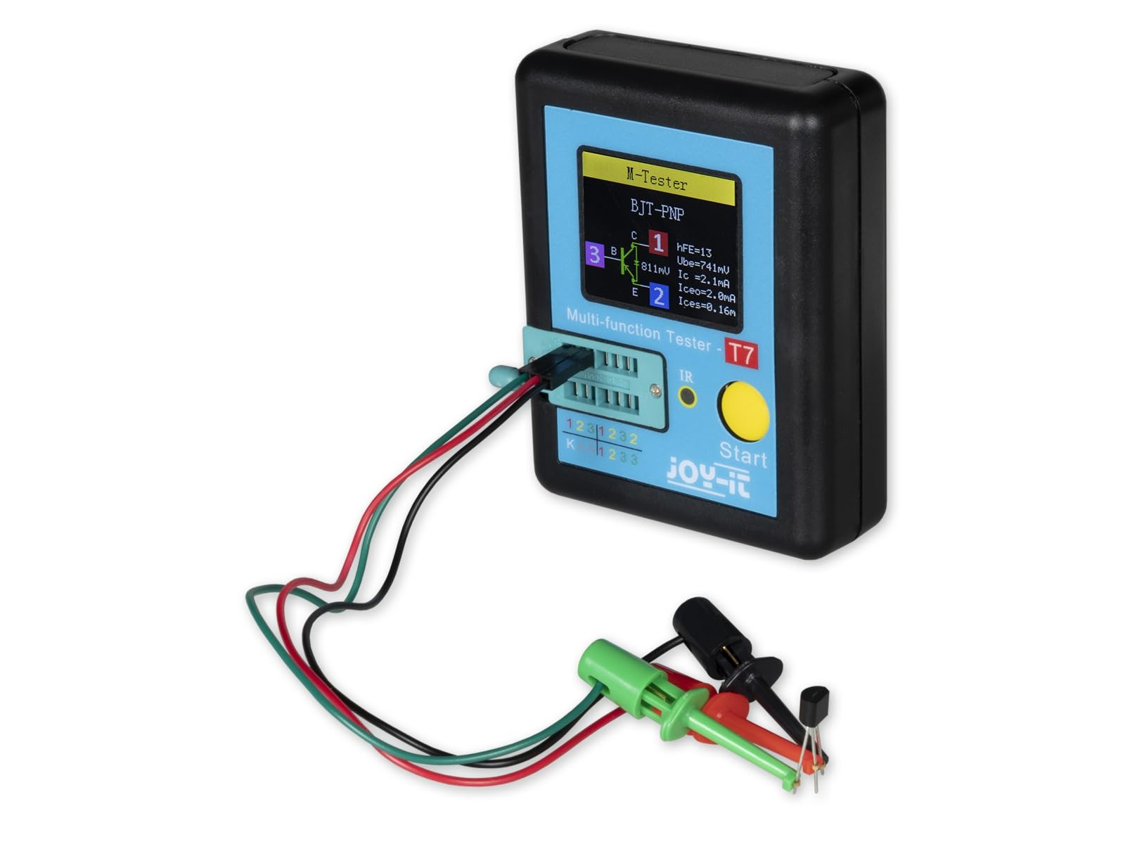 Joy-it Comprobador de transistores JT-LCR-T7