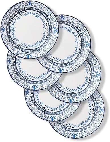 image for Corelle Vitrelle 6 PIECE Dinner Plates Set Triple Layer Glass and Chip