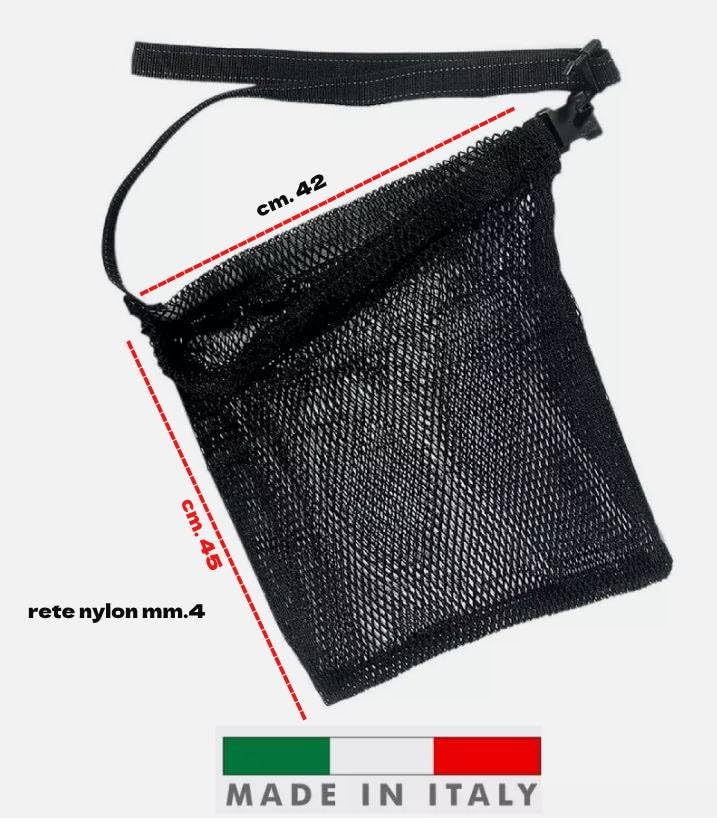 Retino Pesca Sub Porta Pesci Cozze Telline Rete Subacquea Borsa Nylon