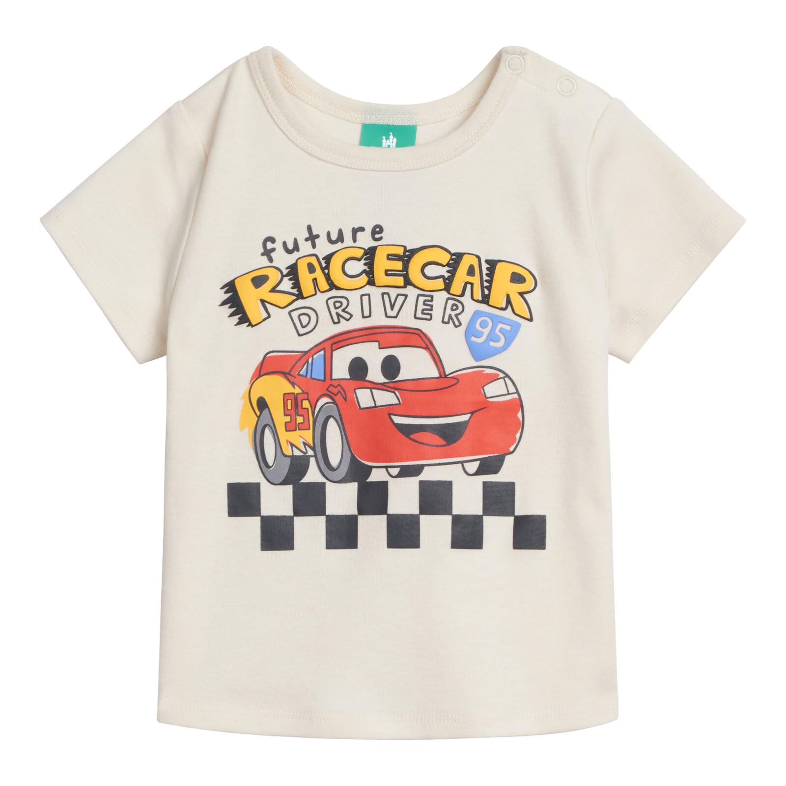 Disney Cars T-Shirt und Netz-Shorts, Outfit-Set für Kleinkinder bis große Kinder, Größen (18 Monate – 10–12)